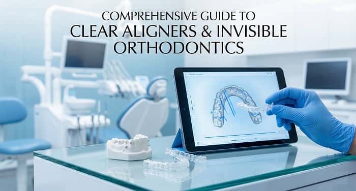 الاینر شفاف در ارتودنسی نامرئی برای هم‌ترازی دندان‌ها