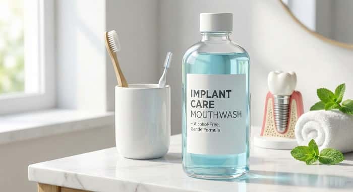دهان شویه مناسب ایمپلنت؛ نقش دهان‌شویه در سلامت اطراف ایمپلنت