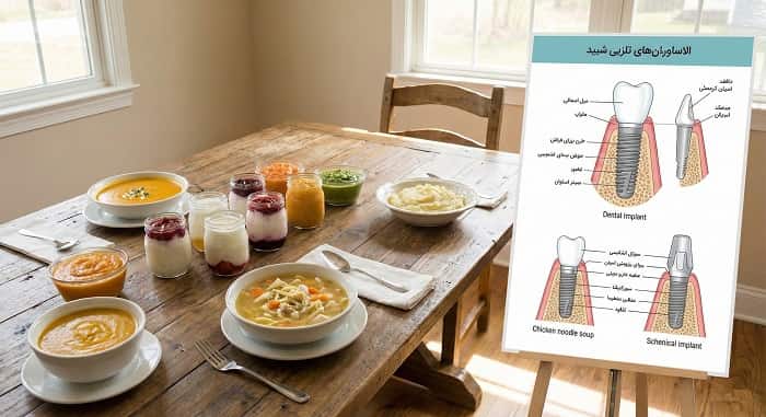 رژیم غذایی بعد از ایمپلنت دندان؛ از ۲۴ ساعت اول تا بازگشت به برنامه معمول