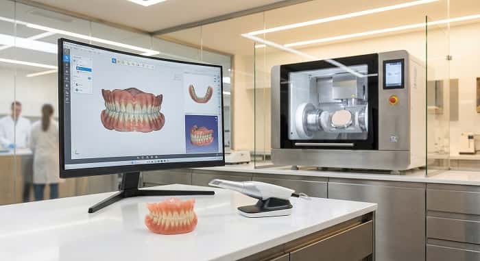 اسکن سه‌بعدی فک برای ساخت دیجیتال پروتز دندانی