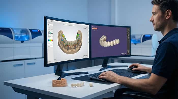 طراحی دیجیتال (CAD) در لابراتوار اسپیدنت