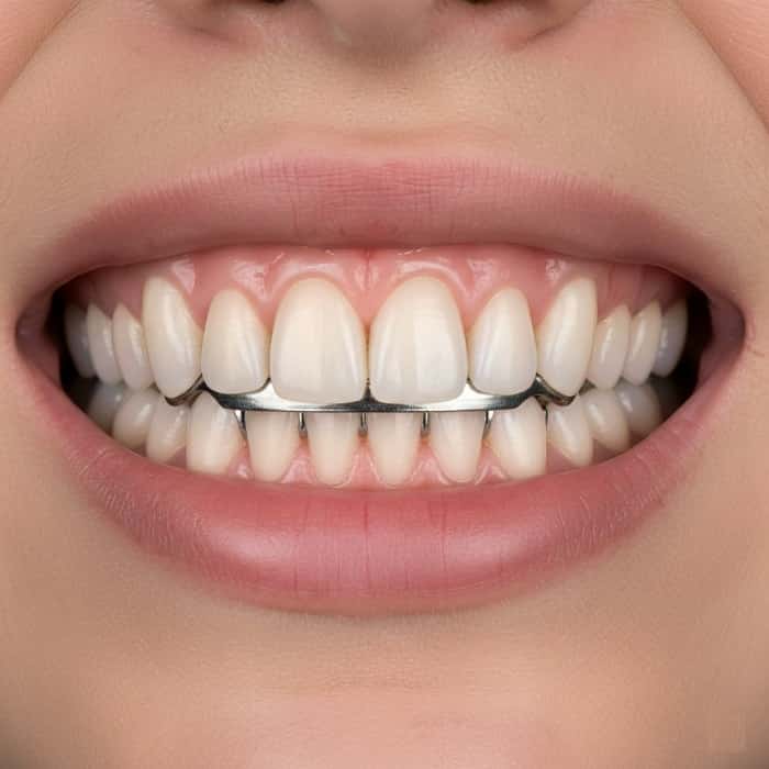 پروتز هیبرید فول آرچ فلز–آکریل بر پایه ایمپلنت