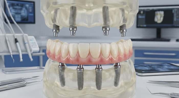 پروتز کامل ثابت روی ایمپلنت؛ بازسازی کامل فک با ثبات بالا