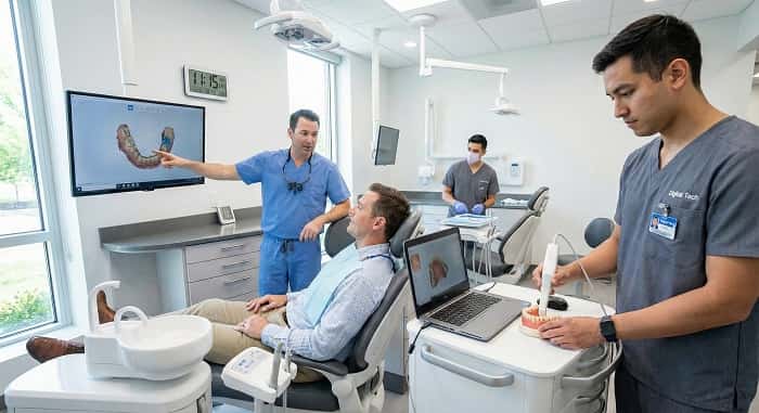 صرفه‌جویی در زمان روی یونیت با کمک تکنسین اسکن و ورک‌فلو دیجیتال