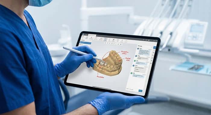 ارتباط دیجیتال کلینیک و لابراتوار در طراحی‌دیجیتال (CAD)