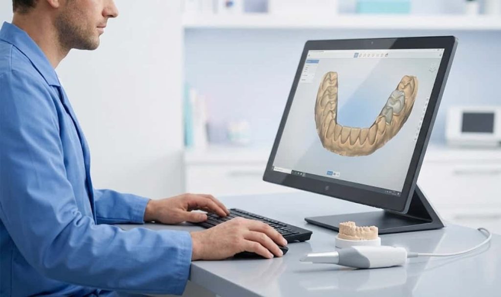 فرایند ساخت روکش زیرکونیا با CAD/CAM