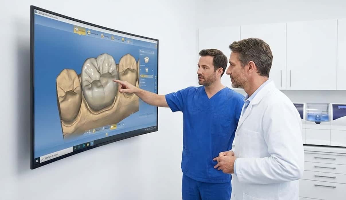 فرایند ساخت روکش زیرکونیا با CAD/CAM؛ از اسکن تا تحویل نهایی