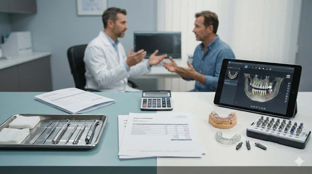 بررسی هزینه ایمپلنت با گاید جراحی