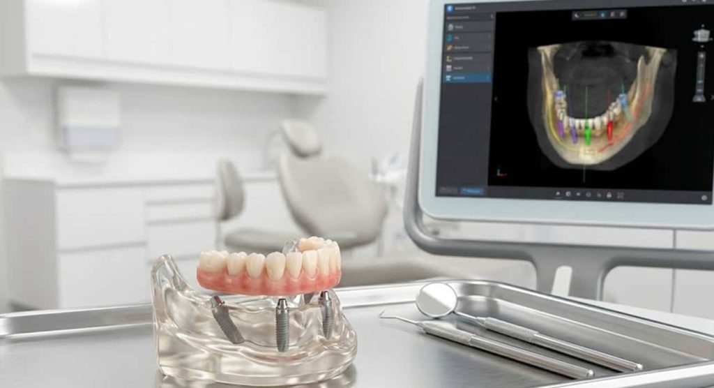 تکنیک All-on-4 در فک بی‌دندان