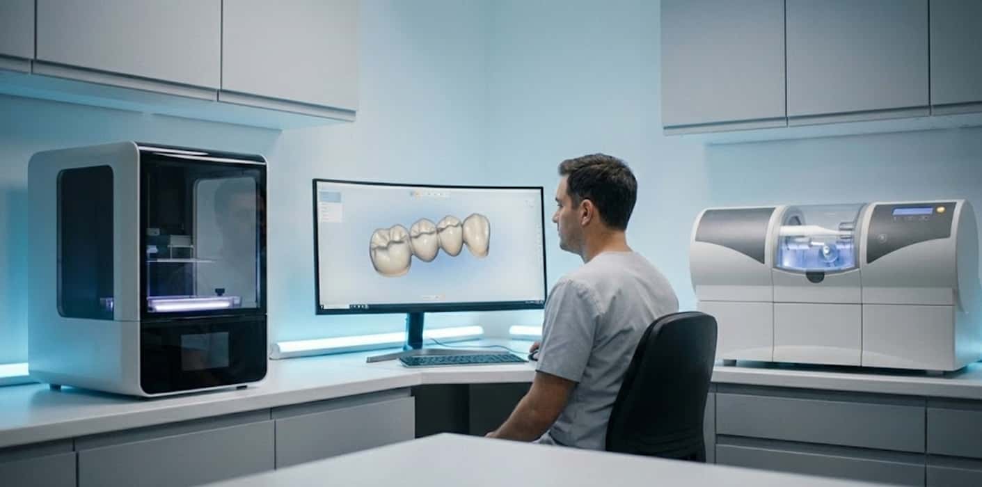 مقایسه پرینت سه‌بعدی و میلینگ در دندانپزشکی دیجیتال